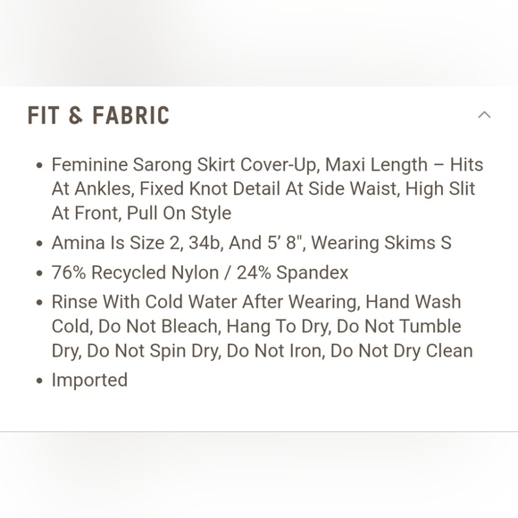 Skims swim SARONG SKIRT - Picture 6 of 7